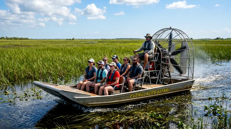 Airboat tour in Everglades National Park near Miami