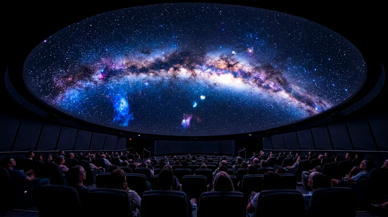Frost Museum planetarium dome interior with space projection in Miami